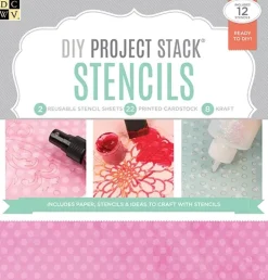 New SUPER OFERTA **40%** Set de Scrapbooking Stencils DIY Project Stack 30x30cm Plantillas