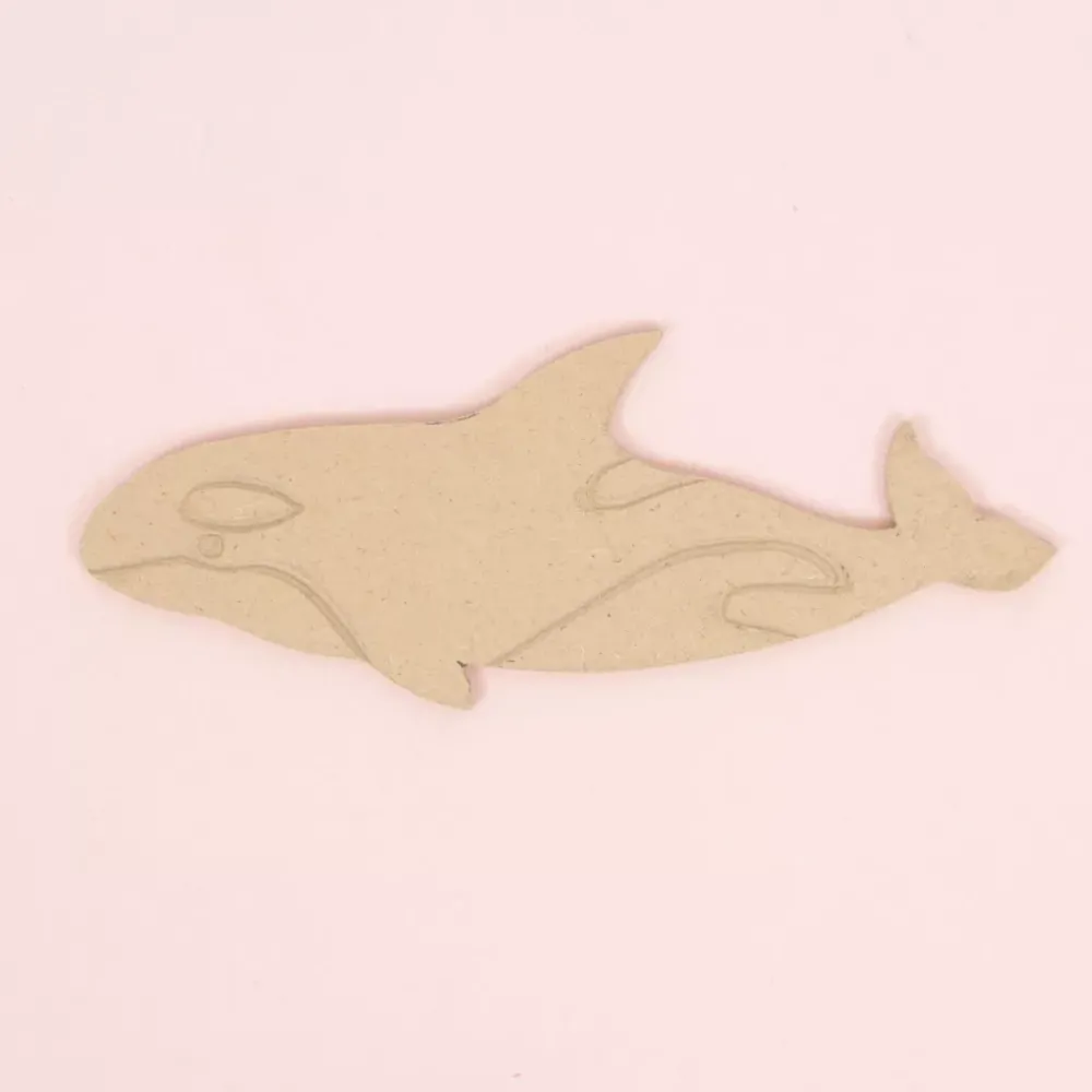 New SUPER OFERTA **40%** Silueta de Madera Orca 8x21cm Maderas