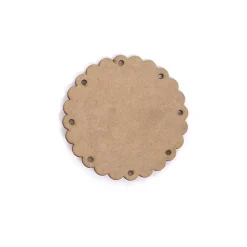 SUPER OFERTA **40%** Silueta de Madera Círculo Festoneado10cm Maderas