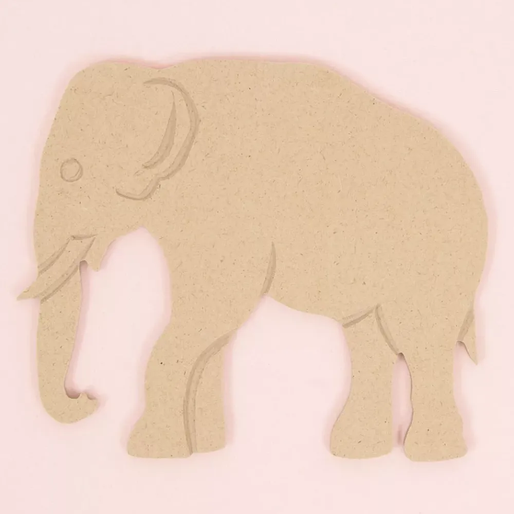 Online SUPER OFERTA **40%** Silueta de Madera Elefante 14x15cm Maderas