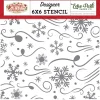 Best SUPER OFERTA **30%** Stencil Blizzard Magic The Magic of Christmas Echo Park Plantillas