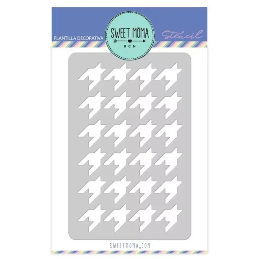 Best SUPER OFERTA **40%** Stencil Pata de gallo Veintiuno 10x15cm Plantillas
