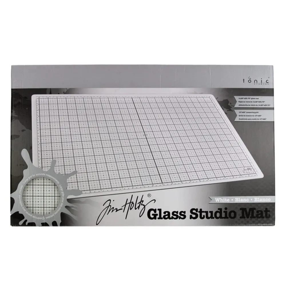 Discount Tapete de vidrio estudio blanco Glass Mat Tim Holtz Herramientas De Corte