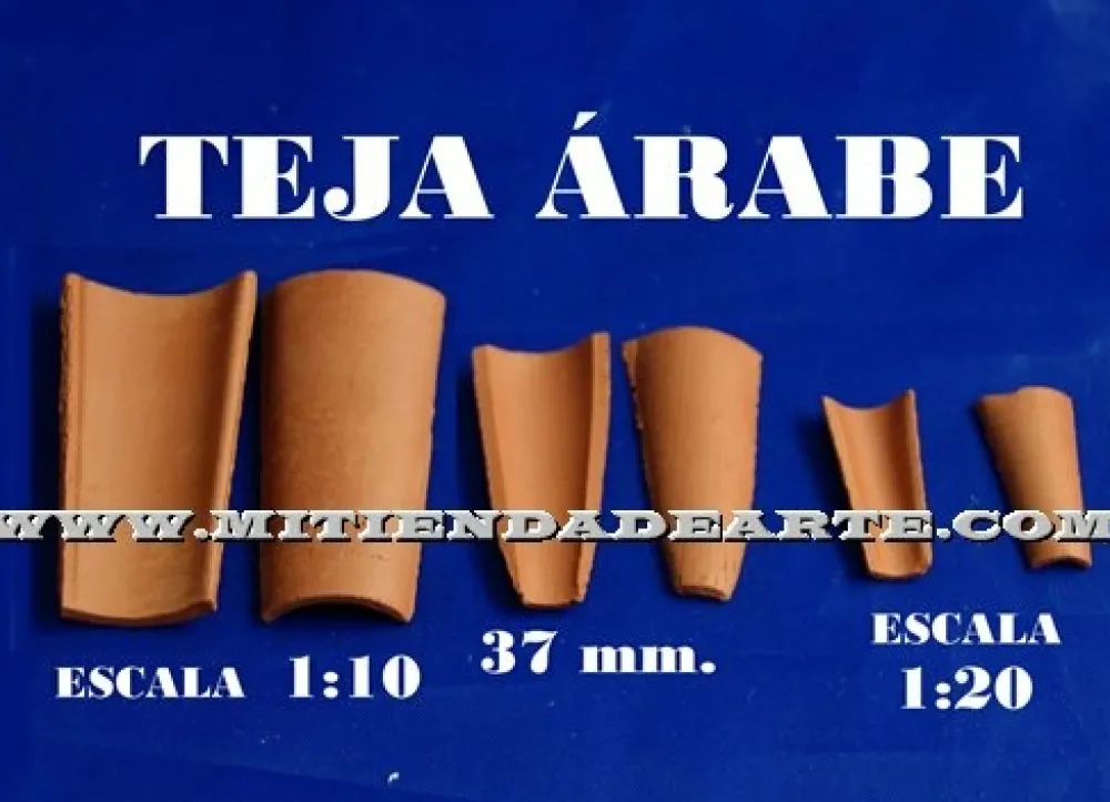 Teja árabe de cerámica Maquetas Y Modelismo
