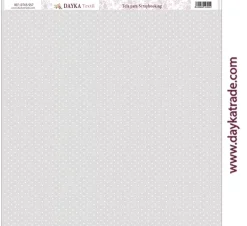 Clearance Tela DTXS-957 Lunares Fondo Gris Dayka 30x30cm Telas, Sedas Y Fieltro