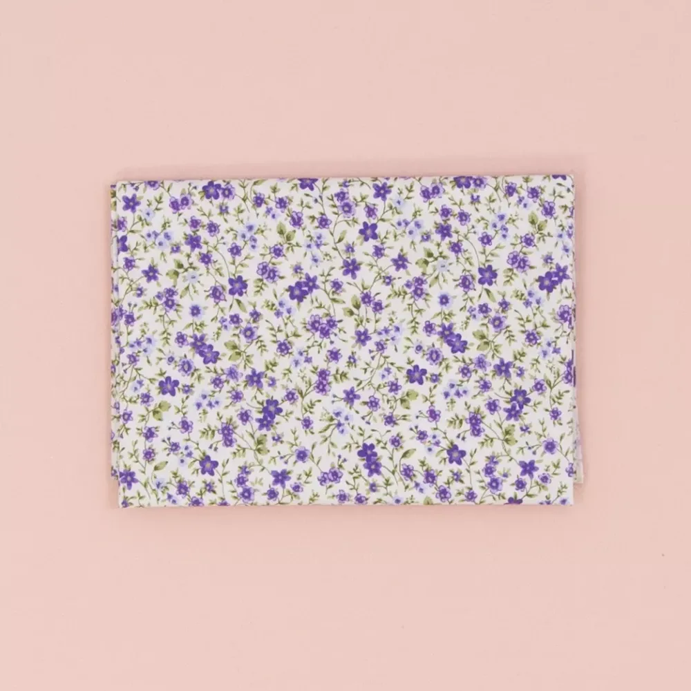 Best Tela Campo de Flores Violetas 50x35cm Telas, Sedas Y Fieltro