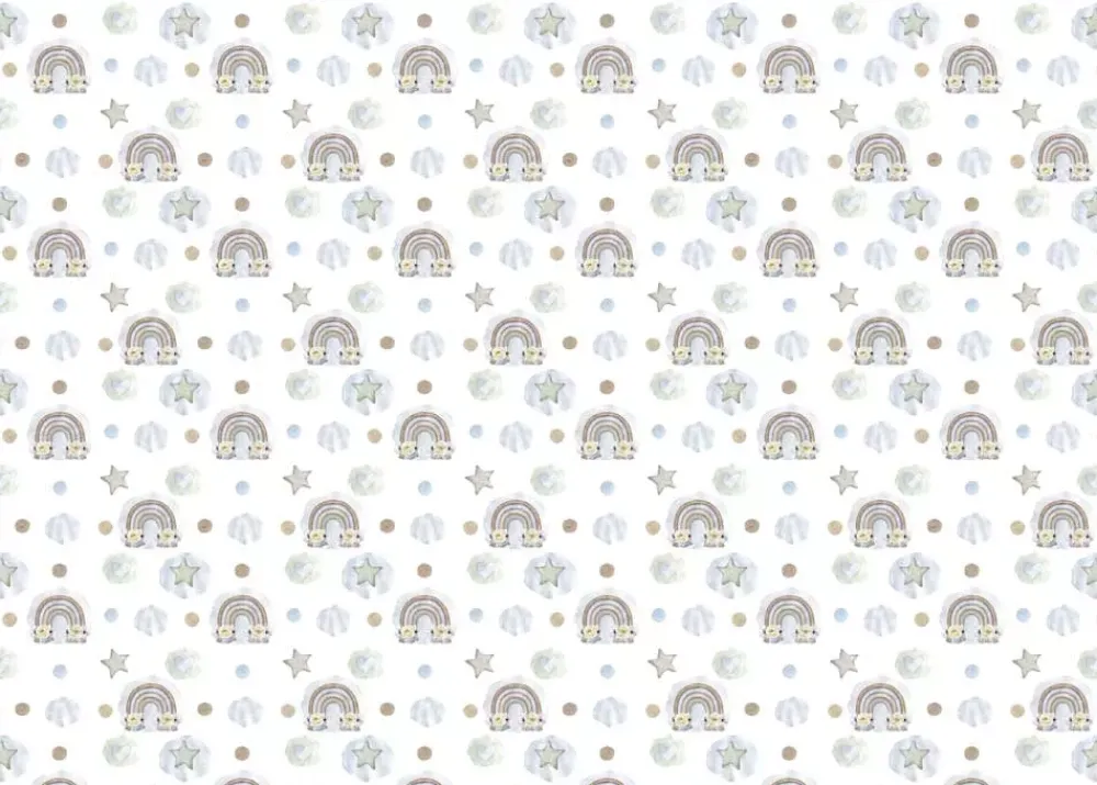 Hot Tela de Encuadernar Arcoiris Lullaby Baby Boy Telas, Sedas Y Fieltro