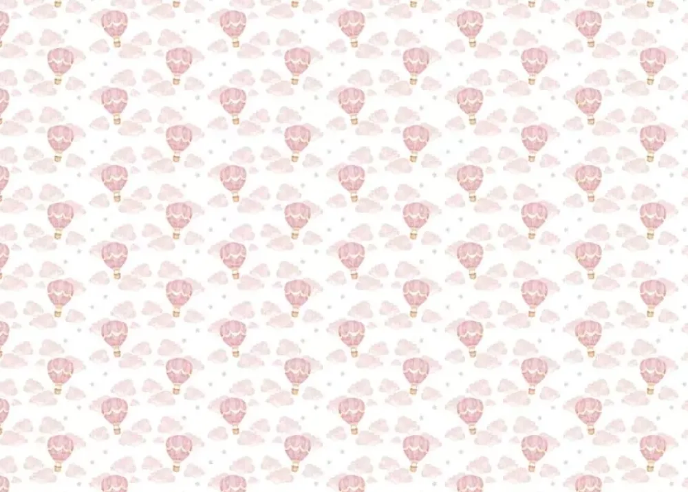 Sale Tela de Encuadernar Baby Girl Air Balloon 70x50cm Telas, Sedas Y Fieltro