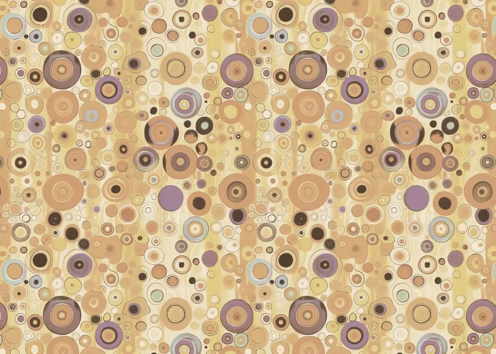 Sale Tela de Encuadernar Circles Abstract Art 70x50cm Telas, Sedas Y Fieltro