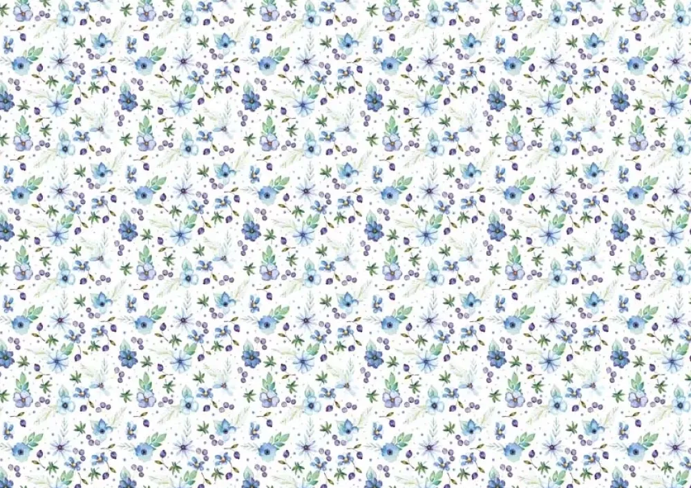 Clearance Tela de Encuadernar Forget Me Not 70x50cm Telas, Sedas Y Fieltro