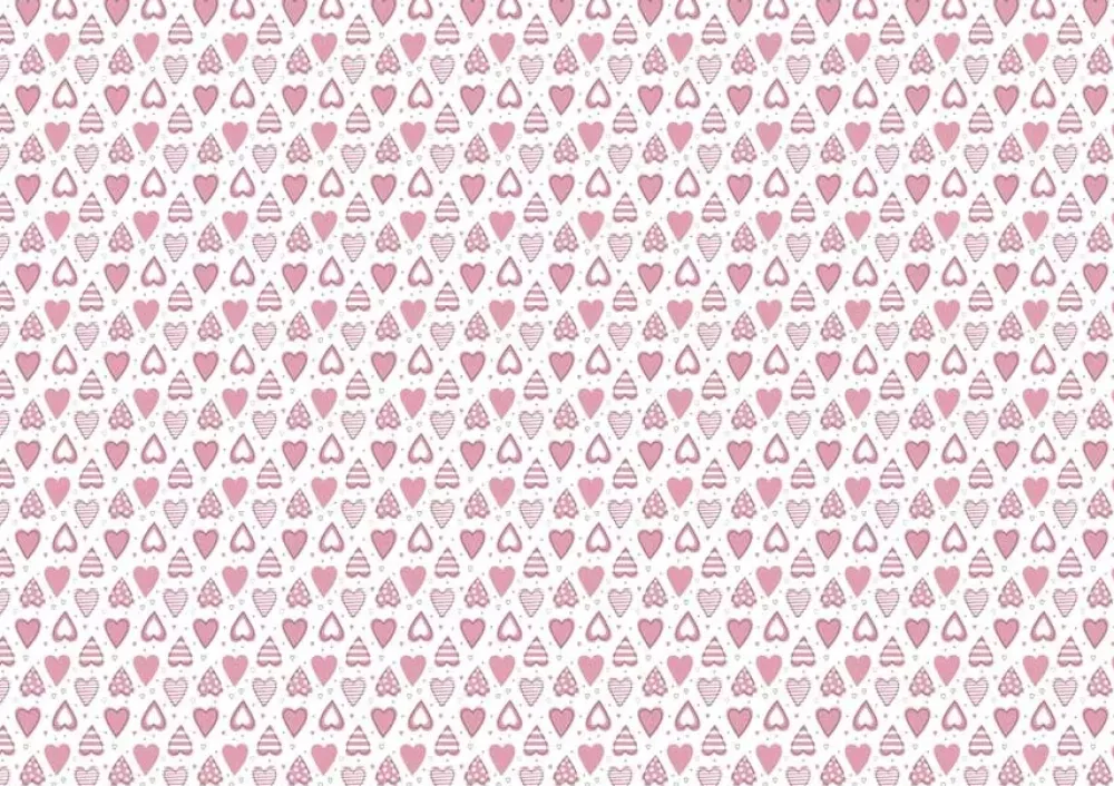 Clearance Tela de Encuadernar Hearts 70x50cm Telas, Sedas Y Fieltro