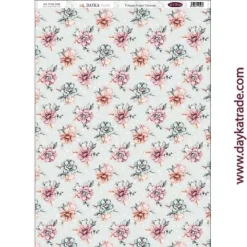 New Tela DTXM-2098 Flores En Comunión con la Naturaleza 32x70cm Telas, Sedas Y Fieltro