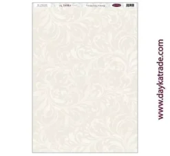 Hot Tela DTXM-2031 Patrón Fondo Floral Beige Bendiciones Dayka 33x70cm Telas, Sedas Y Fieltro