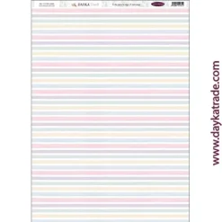 Sale Tela DTXM-2086 Rayas colores Puro Amor Rosas Dayka 33x70cm Telas, Sedas Y Fieltro