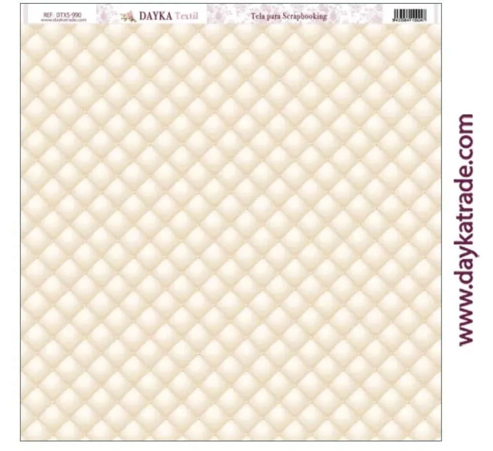 New Tela DTXS-990 Capitoné Beige Hoy Es Mi Día Niña Dayka 30x30cm Telas, Sedas Y Fieltro