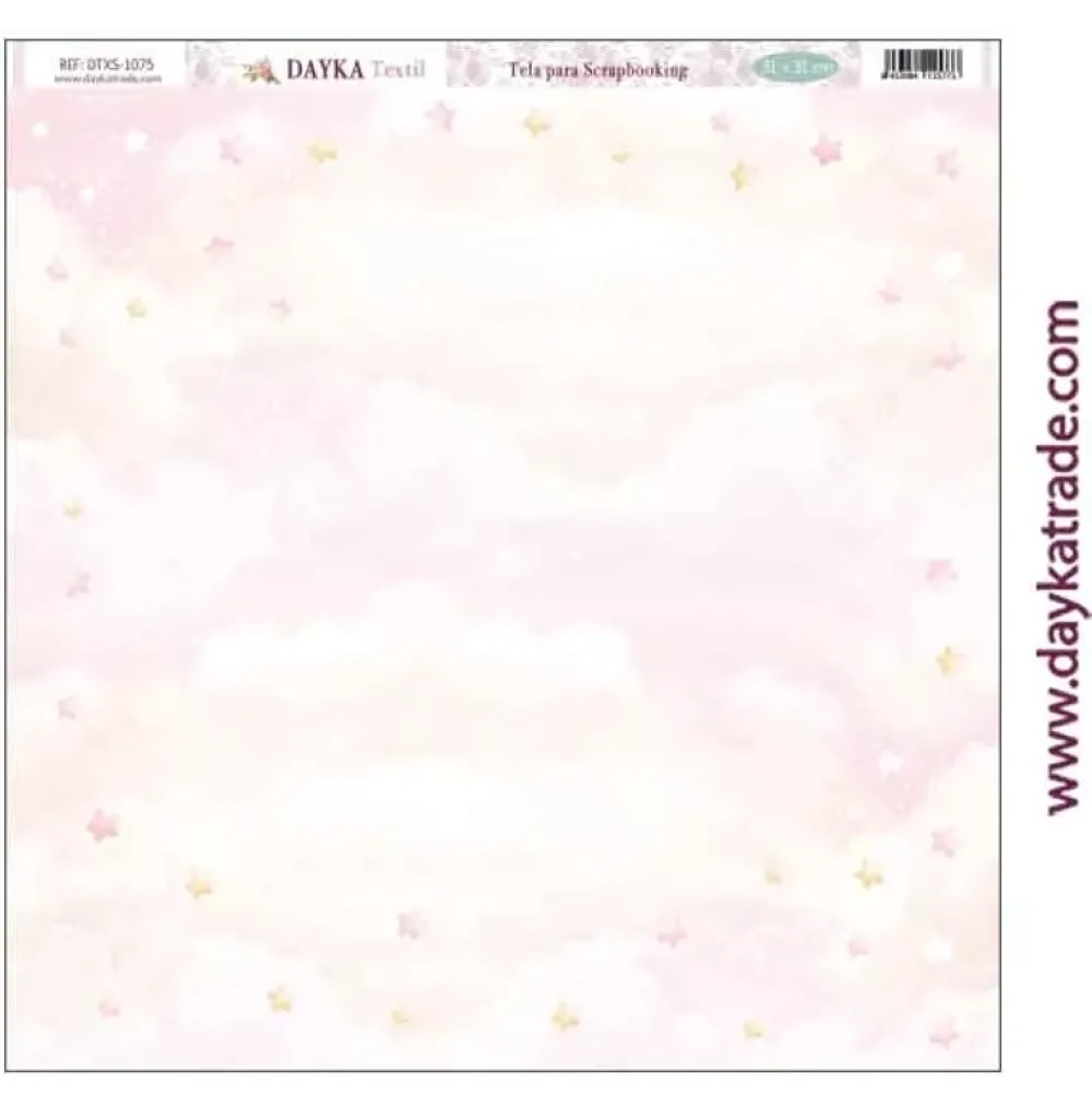 Sale Tela DTXS-1075 Cielo Rosa Puro Amor Rosas Dayka 30X30cm Telas, Sedas Y Fieltro