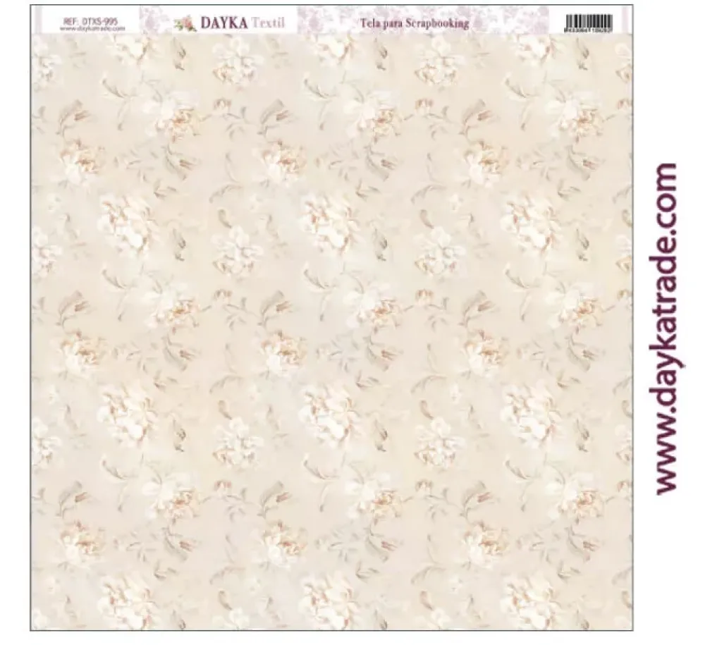 Sale Tela DTXS-995 Flores Beige Hoy Es Mi Día Niña Dayka 30x30cm Telas, Sedas Y Fieltro