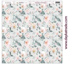 Online Tela DTXS-1015 Fondo Flores Dayka 30x30cm Telas, Sedas Y Fieltro