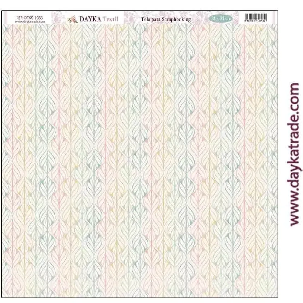 Discount Tela DTXS-1083 Geométrico En Comunión con la Naturaleza 30x30cm Telas, Sedas Y Fieltro