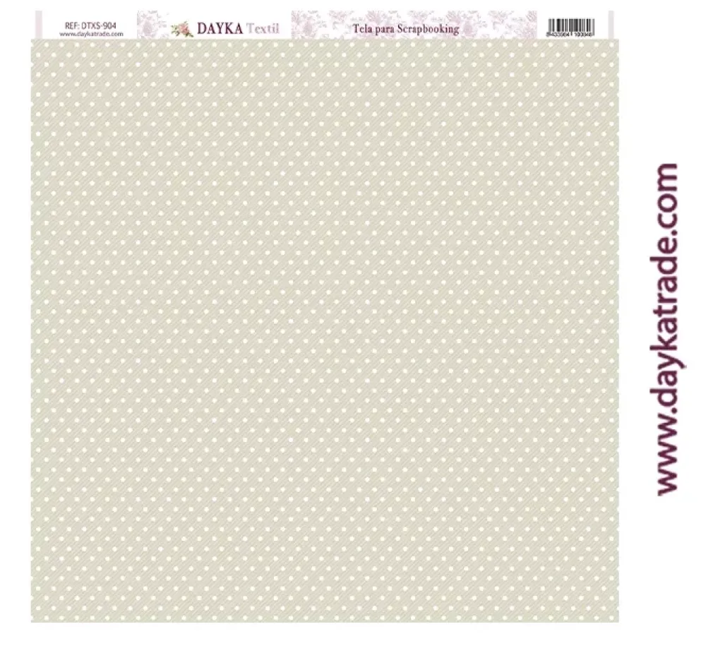 Tela DTXS-904 Lunaes Beige Dayka 30X30cm Telas, Sedas Y Fieltro