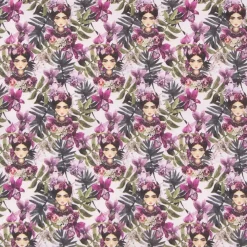 Hot Tela Frida Kahlo Viva la Vida 50x30cm Telas, Sedas Y Fieltro
