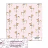 Online Tela para Decoración #23 Caballitos carrusel rosa 50X100cm. Dayka Telas, Sedas Y Fieltro