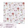 Best Tela para Decoración #15 Flores silvestres con fondo morado 50x100cm. Dayka Telas, Sedas Y Fieltro
