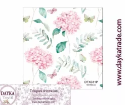 Best Tela para Decoración #31 Hortensias 50x100cm. Dayka Telas, Sedas Y Fieltro