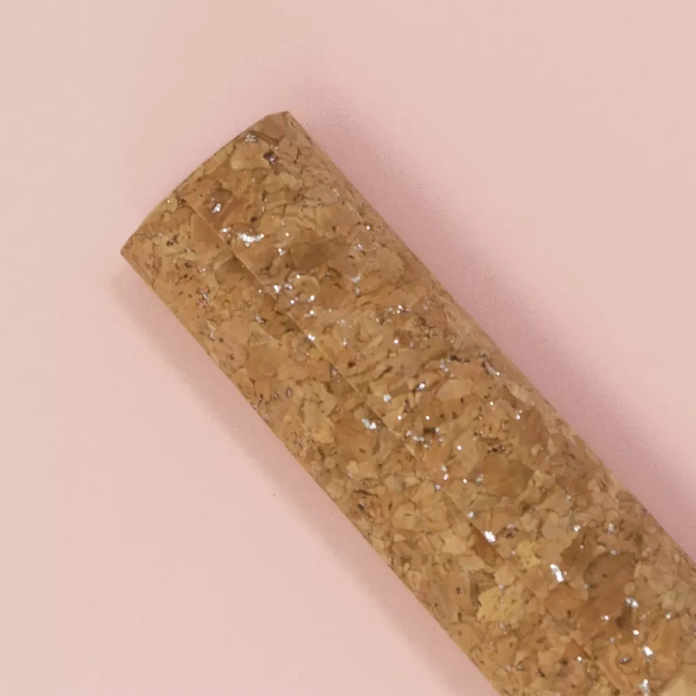 Online Tela Para Encuadernar Corcho Silver Sparkle 35x50cm Papeles|Telas, Sedas Y Fieltro