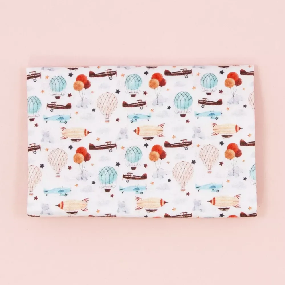 Sale Tela Viaje Celeste 50x30cm Telas, Sedas Y Fieltro