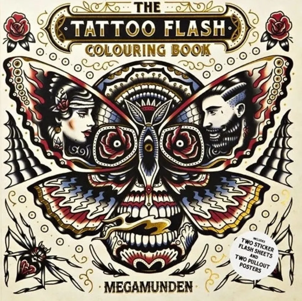 The Tattoo Flash Colouring Book Colorear