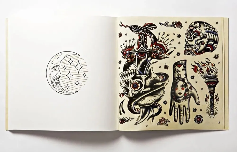 The Tattoo Flash Colouring Book Colorear