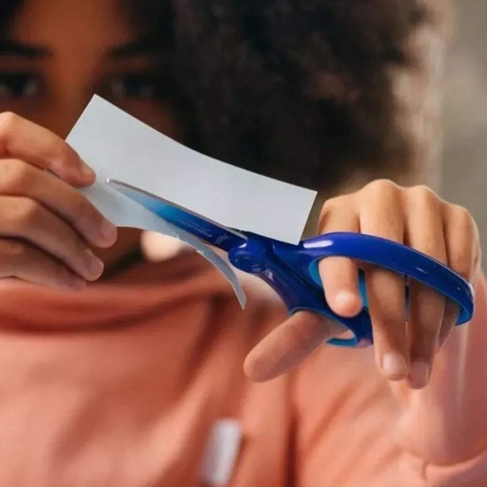 Clearance Tijeras Big Kids Zurdos Azul Degradado 15 cm Herramientas De Corte