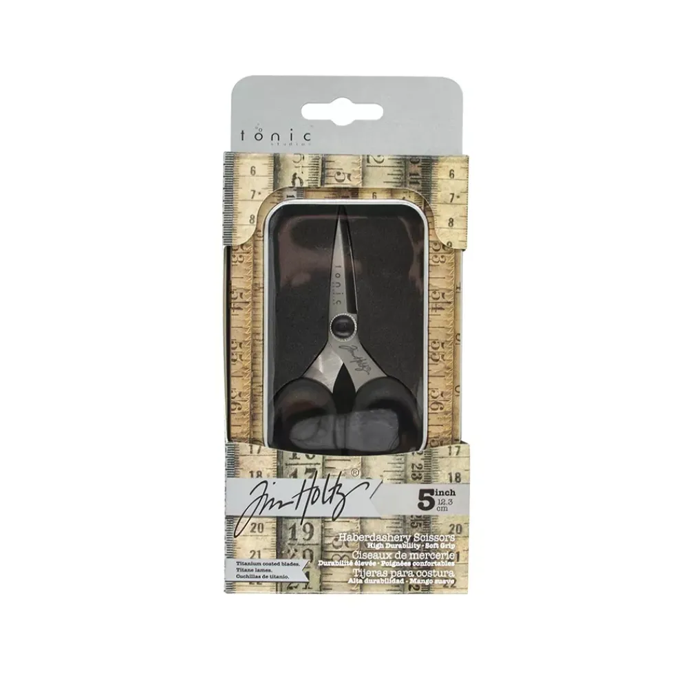 New Tijeras Tim Holtz de titanio de 13cm en estuche Herramientas De Corte