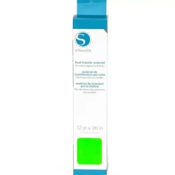 Clearance Transfer Para Tela Verde Neón 9”x36” Silhouette
