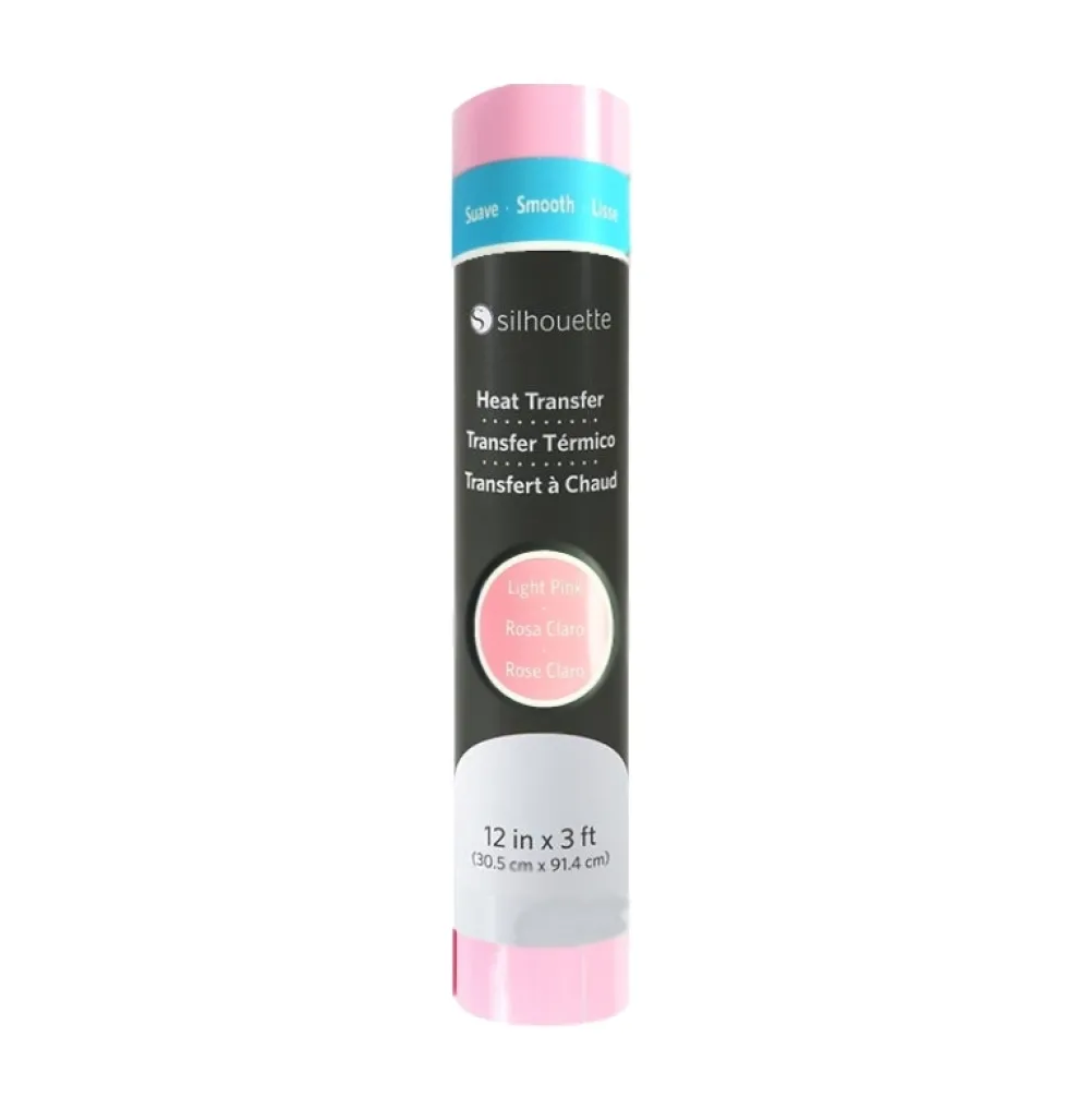 Hot Transfer para tela Smooth Rosa Claro 12" Silhouette