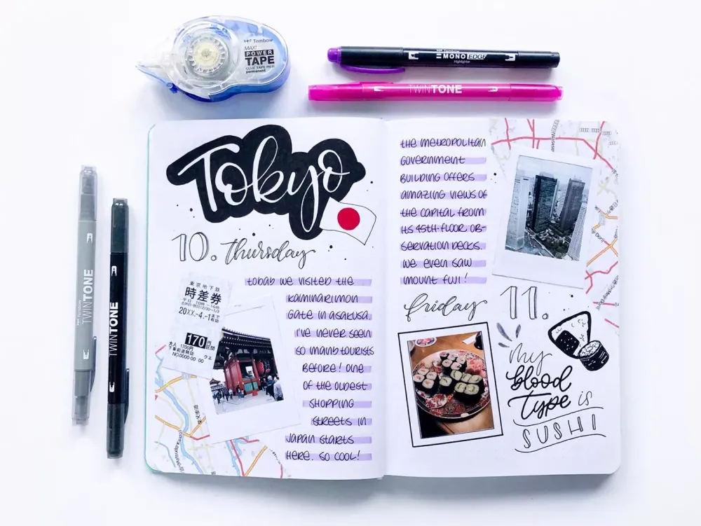 Travel Journal Set Rotuladores