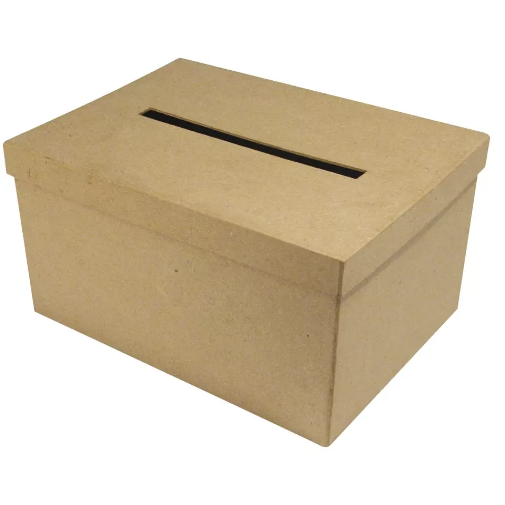 New Urna de Madera Rectangular 30x21cm Organización