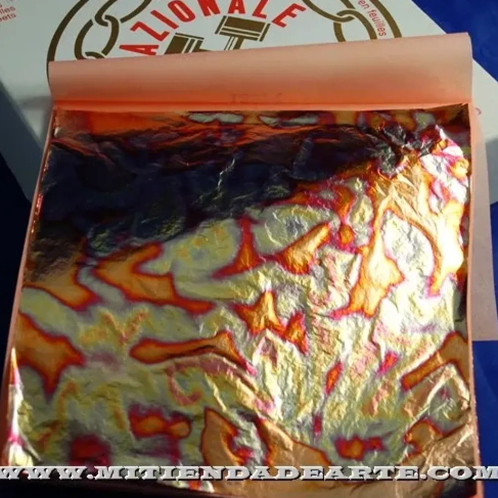 Outlet Variegatto azul 201 - Pan de oro oxidado en azul Doraduras