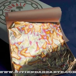 Outlet Variegatto azul 201 - Pan de oro oxidado en azul Doraduras