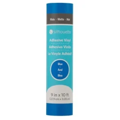 Discount Vinilo adhesivo mate removible Azul 9"x10' Silhouette