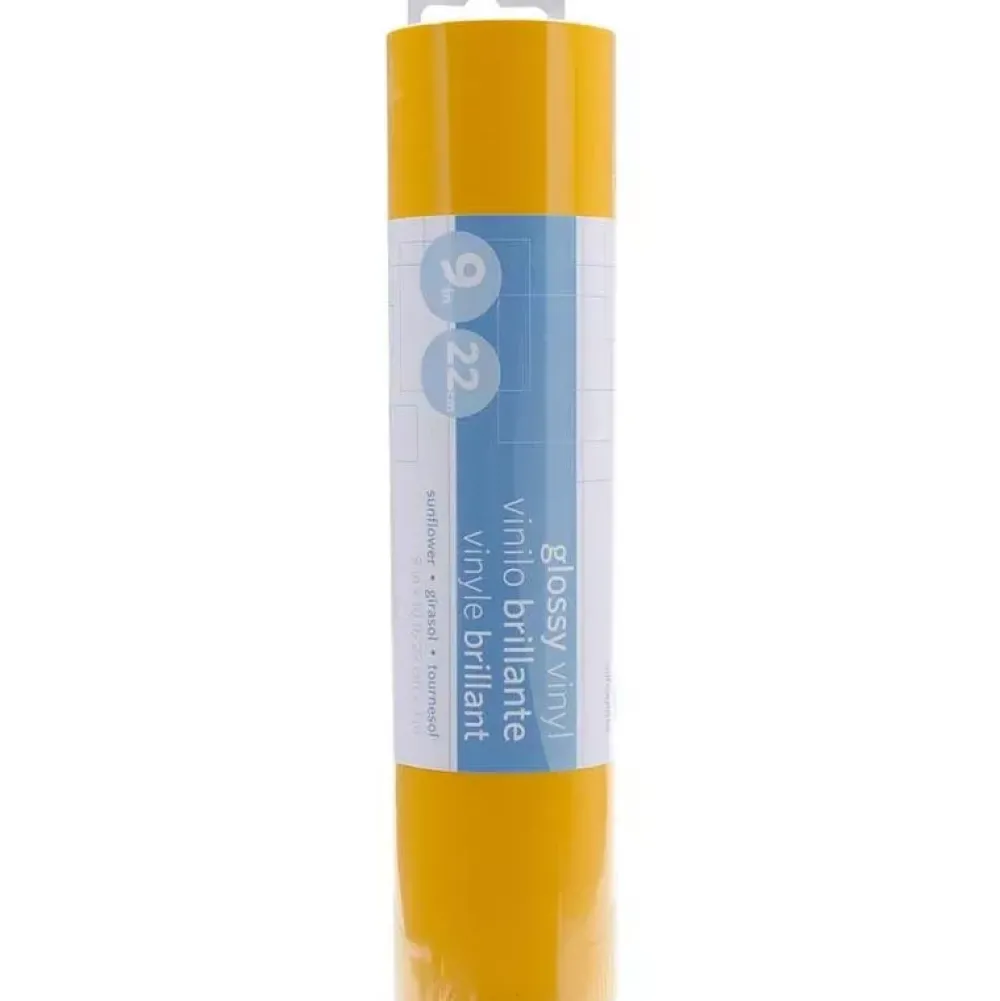 New Vinilo Brillante Amarillo Girasol 9"x10' Silhouette