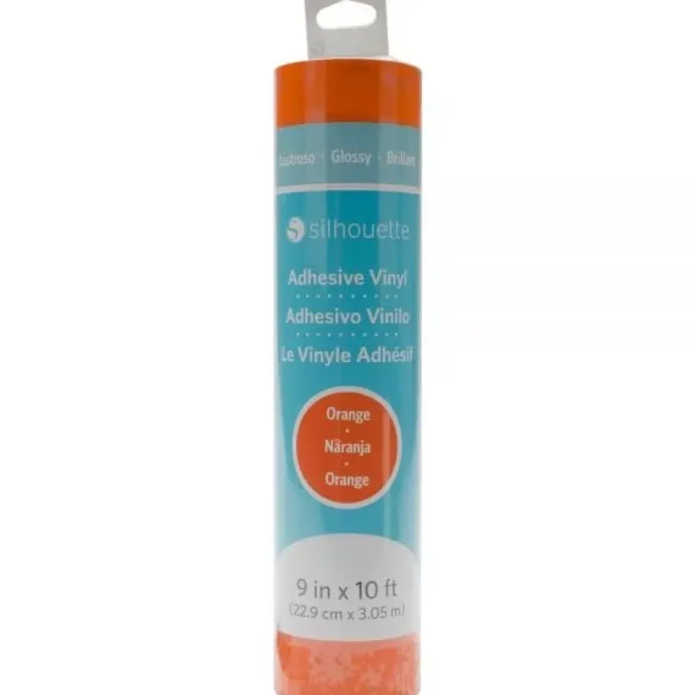 Clearance Vinilo Brillante Naranja 9"x10' Silhouette