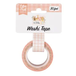 Washi Tape Baby Girl Plaid Our Baby Girl Echo Park Papeles|Decoupage