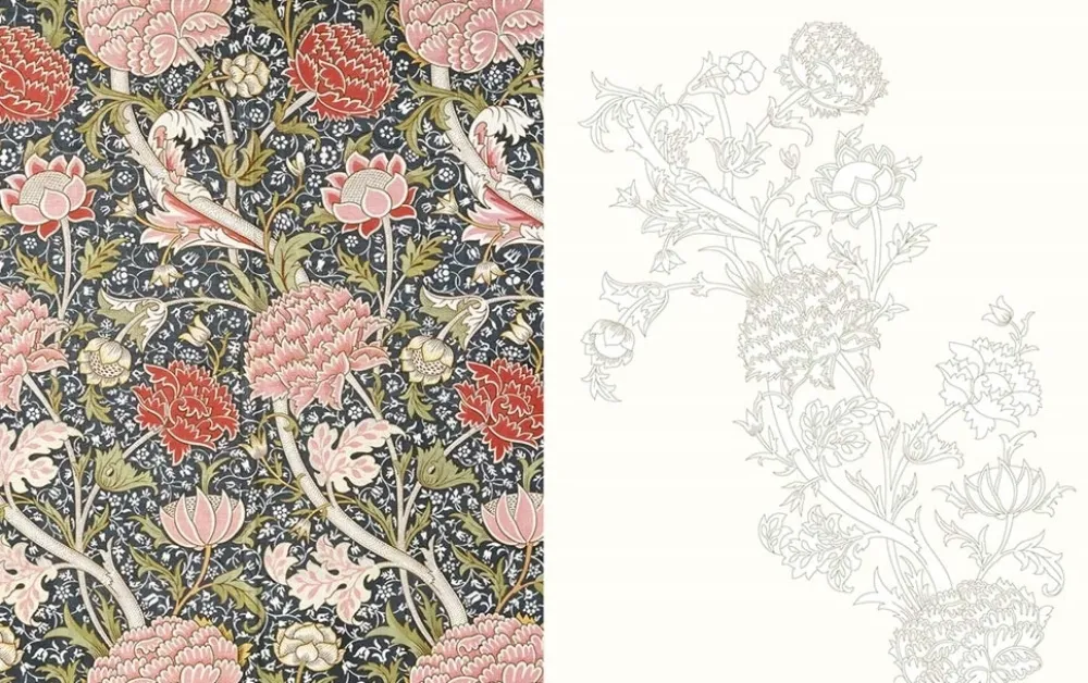 Sale William Morris An Arts and Crafts Colouring Book Colorear