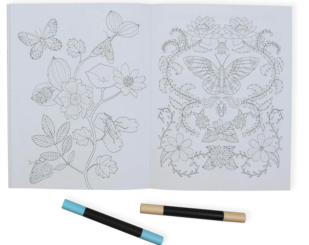 Hot Wonderful Insects Coloring Book Colorear
